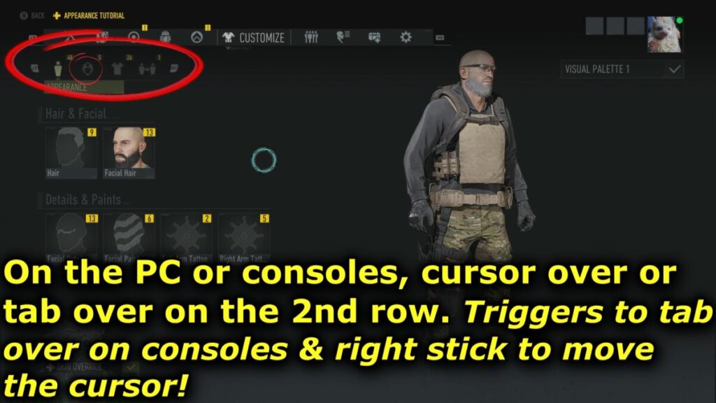remove vest under customize - 2nd sub-tab and vest option